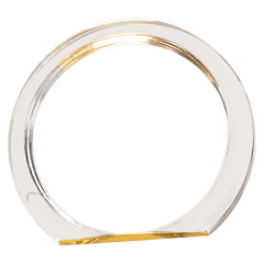 Gold 5 3/8" Round Halo Acrylic