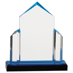 Blue 7" x 8" Jewel Post Impress Acrylic