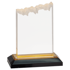 Gold 5" x 6" Frosted Impress Acrylic