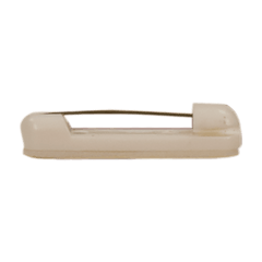 1 1/2" White Rounded Plastic Bar Pin with Adhesive