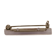 1 1/2" Clear Top Opening Bar Pin with Adhesive