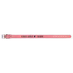 Pink Extra Large 27" x 1 1/4" Laserable Leatherette Dog Collar