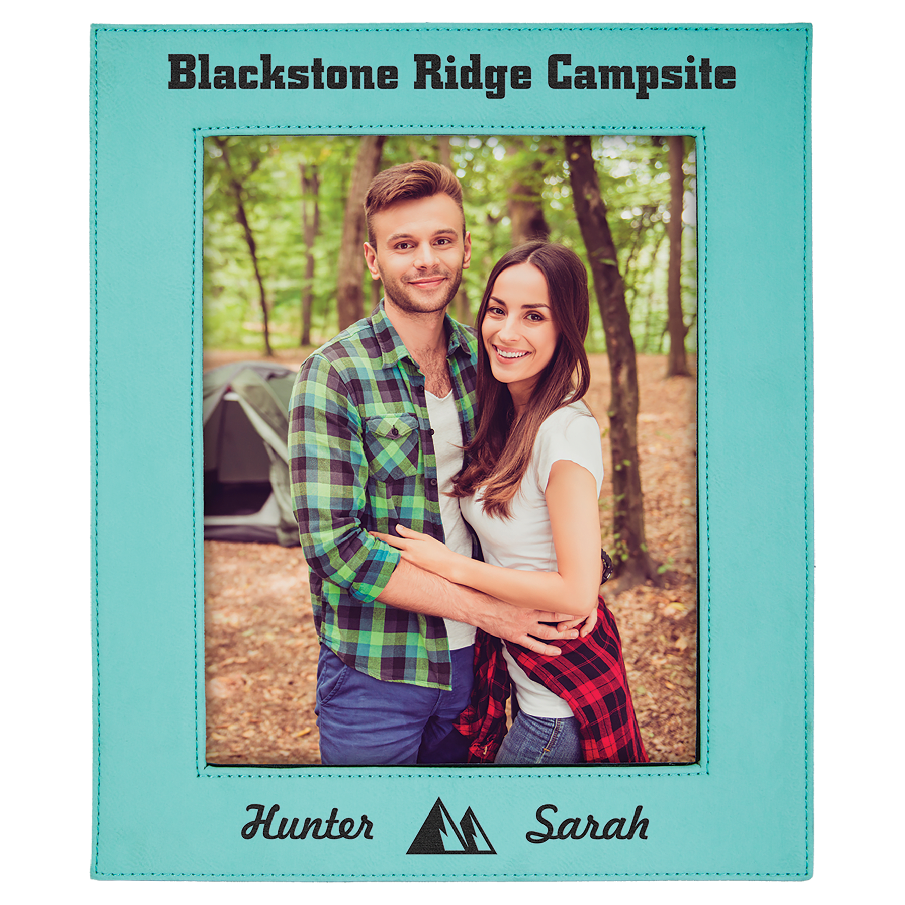 Teal 8" x 10" Laserable Leatherette Photo Frame