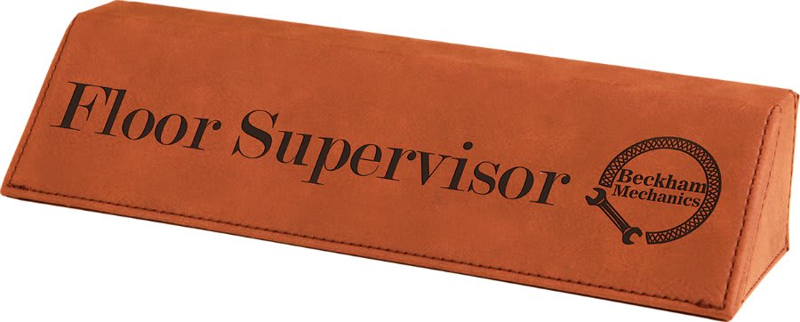 Rawhide 8 1/2" Laserable Leatherette Desk Wedge