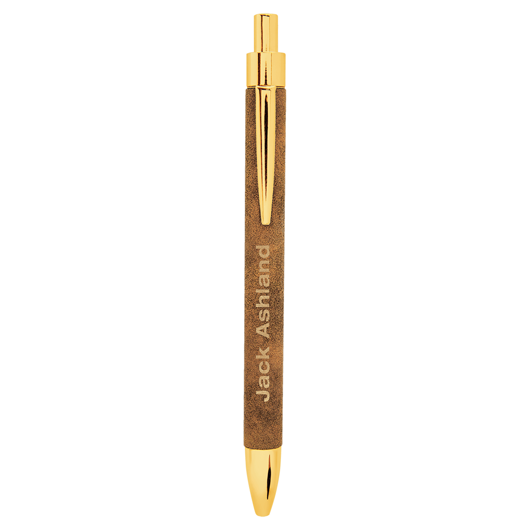Rustic/Gold Laserable Leatherette Pen