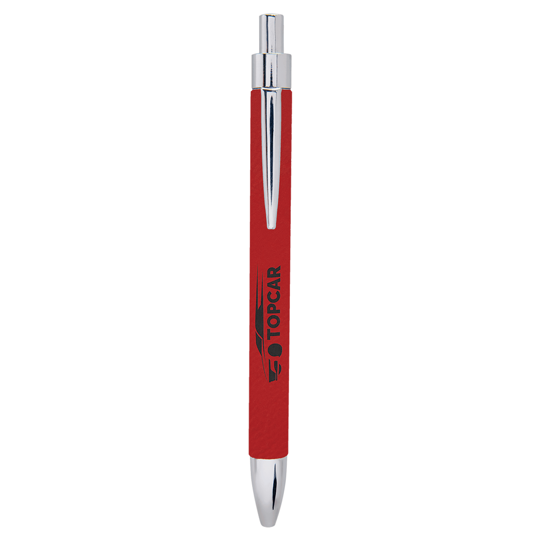 Red Laserable Leatherette Pen