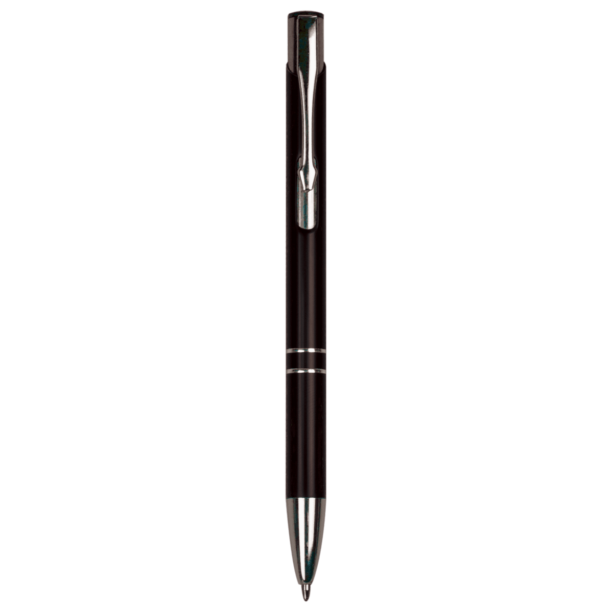 Black with Silver Trim Laserable Pen