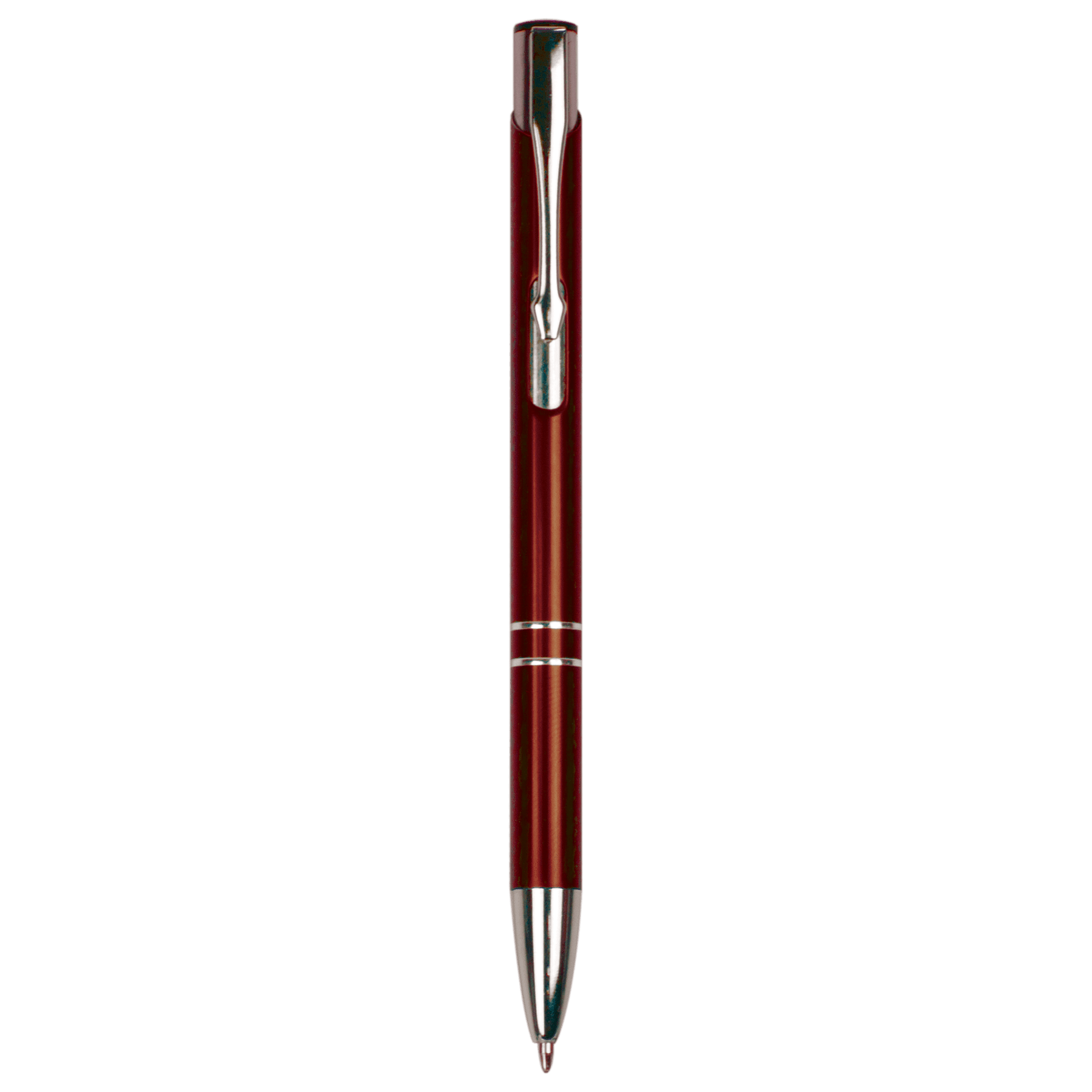 Burgundy with Silver Trim Laserable Pen