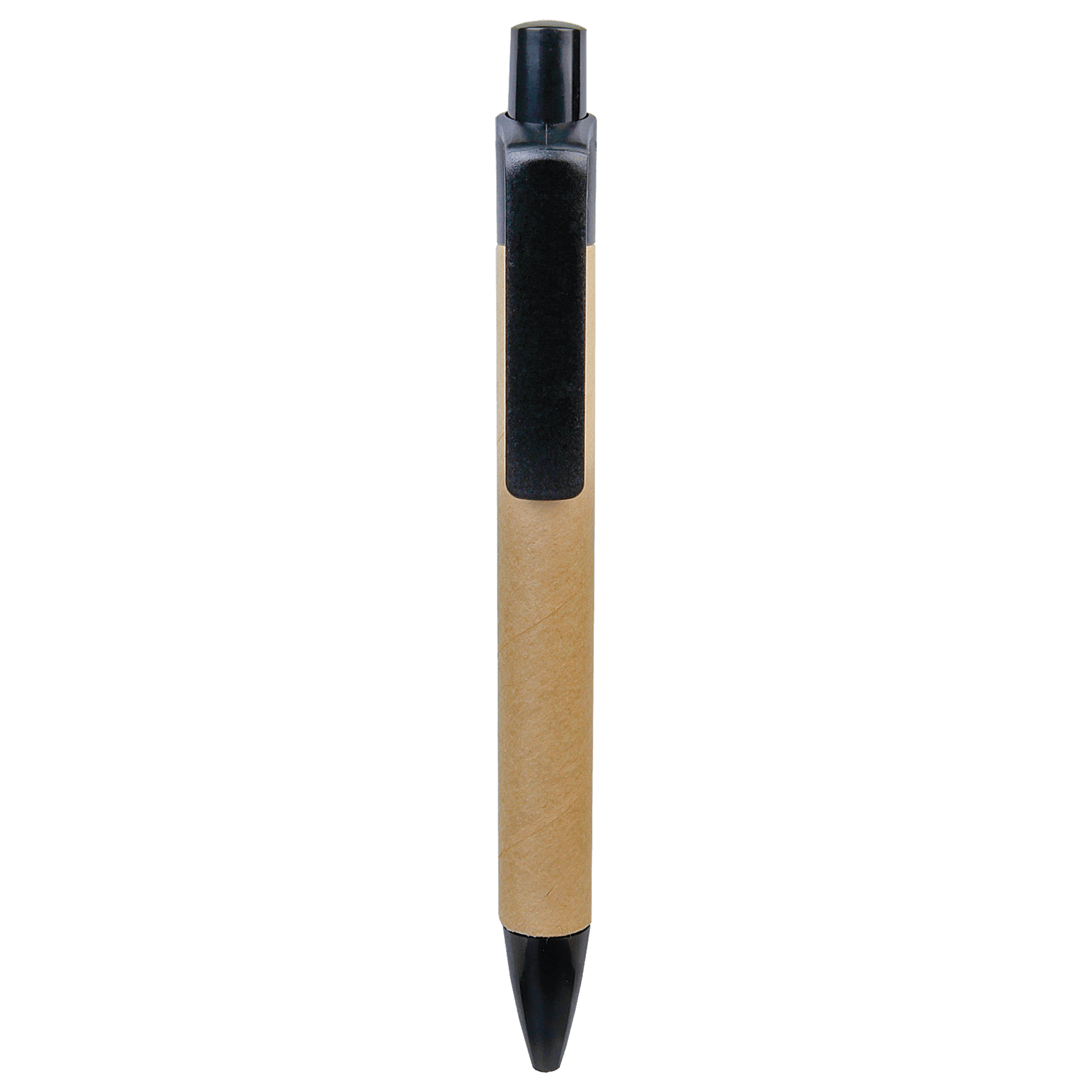 Black Recycled Paper Pen with Trim