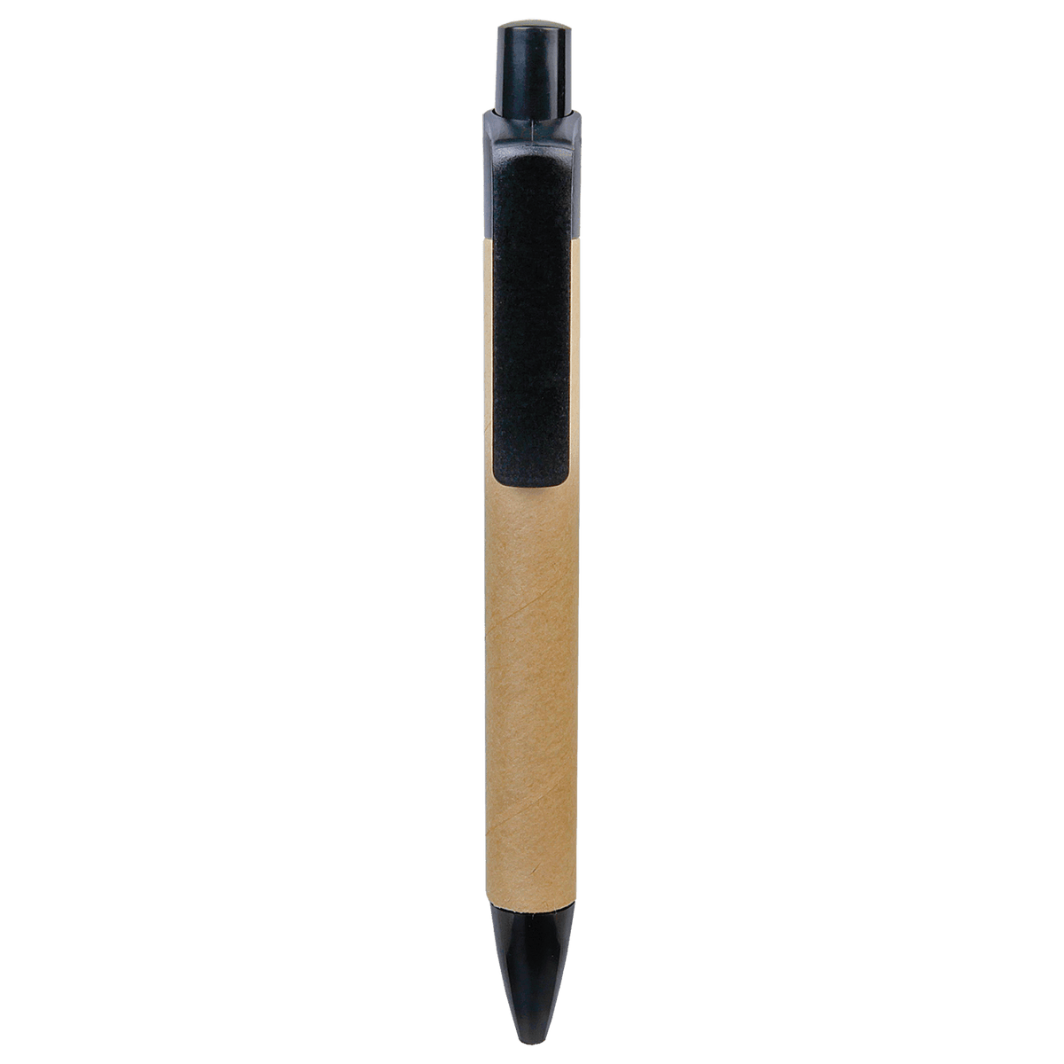 Black Recycled Paper Pen with Trim