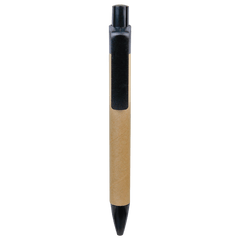 Black Recycled Paper Pen with Trim