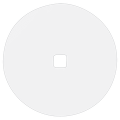 4 7/8" Diameter White Dynasub Insert for 1 1/4 Quart Polar Camel Serving Bowl