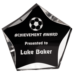 Black/Clear 5"/ Luminary Star Acrylic