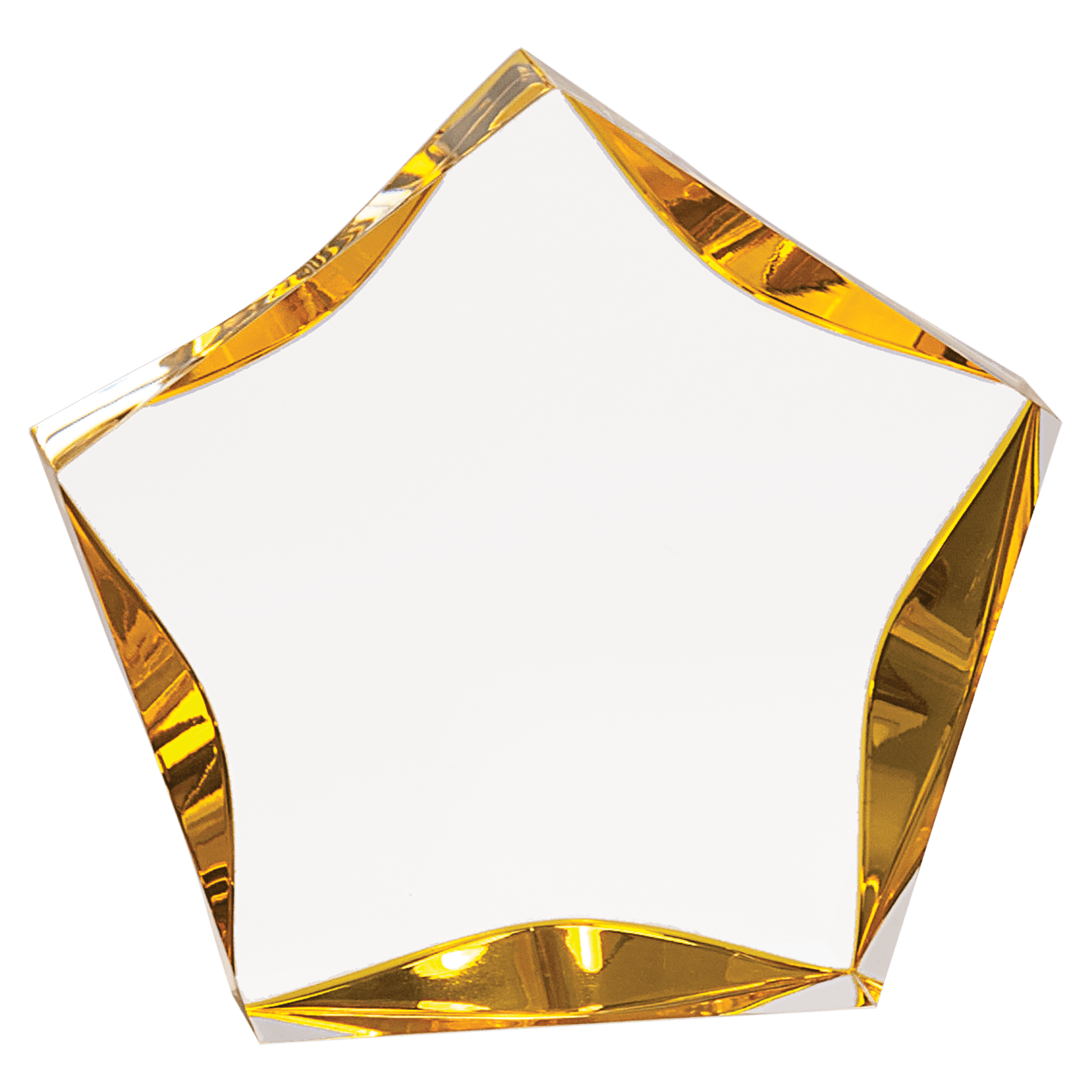 Clear/Gold 5"/ Luminary Star Acrylic