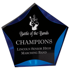 Black/Blue 6"/ Luminary Star Acrylic