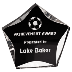 Black/Clear 6"/ Luminary Star Acrylic