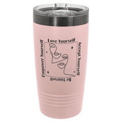Blush Ghost Black Polar Camel 20 oz. ION-Plated Ringneck Tumbler with Slider Lid