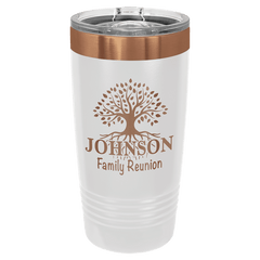 White Rose Gold Polar Camel 20 oz. Ringneck Tumbler