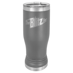 Dark Gray Polar Camel 14 oz. Pilsner with Clear Lid