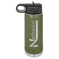 Polar Camel 20 oz. Olive Green Water Bottle