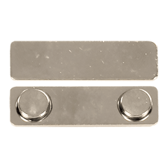 1 3/4" x 1/2" Metal 2-Post Magnet with Adhesive