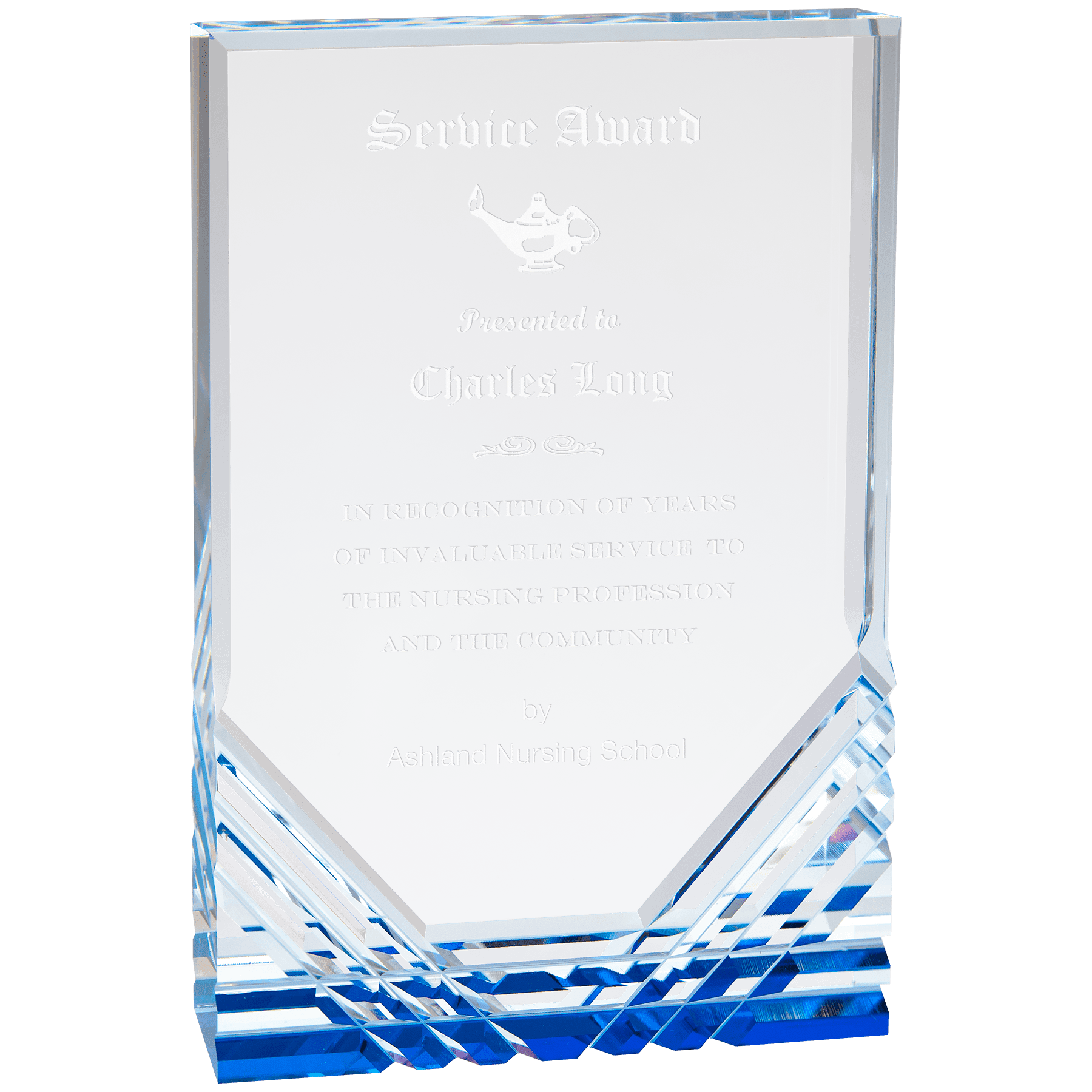 Blue 6" x 8" Jewel Mirage Acrylic