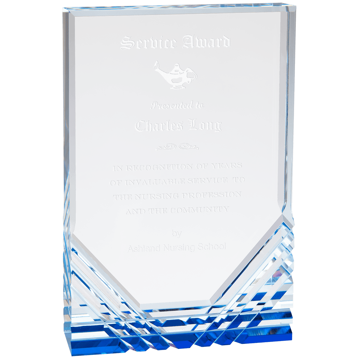 Blue 6" x 8" Jewel Mirage Acrylic