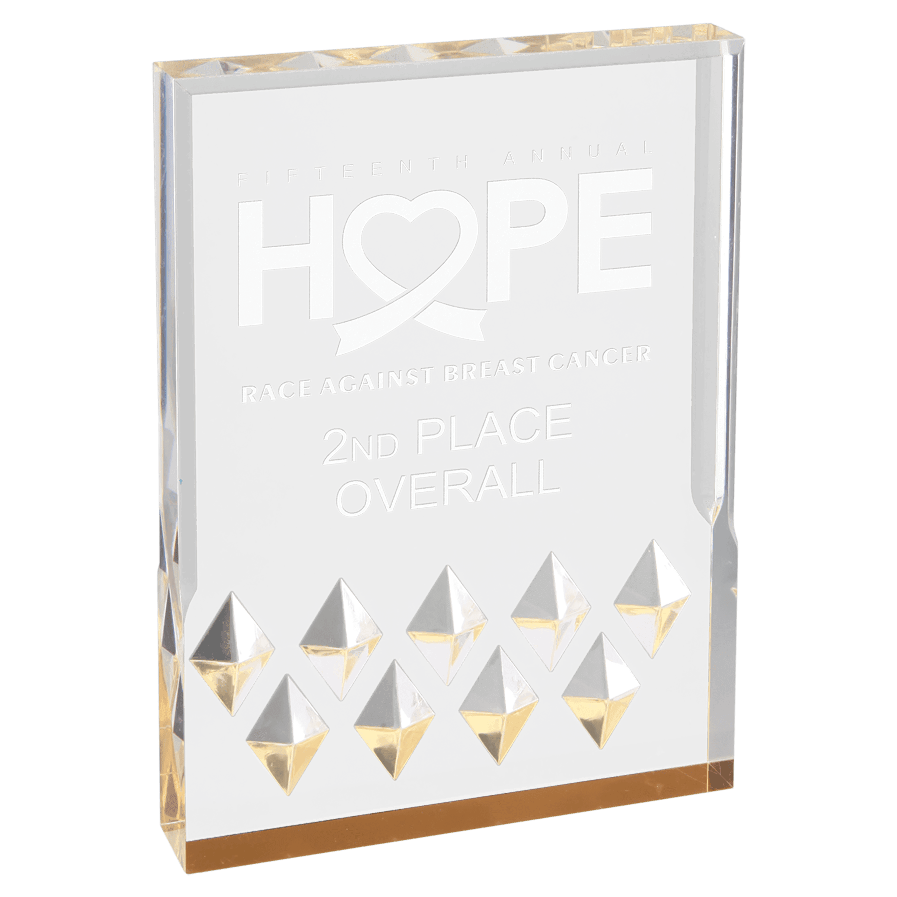 Gold 5" x 7" Diamond Mirage Acrylic