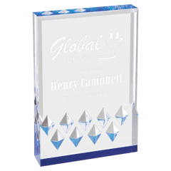 Blue 6" x 8" Diamond Mirage Acrylic