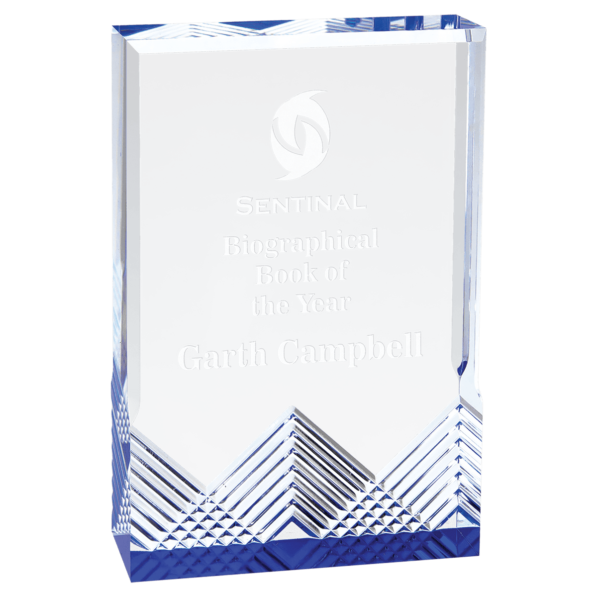 Blue 4 1/4" x 6" Apex Mirage Acrylic