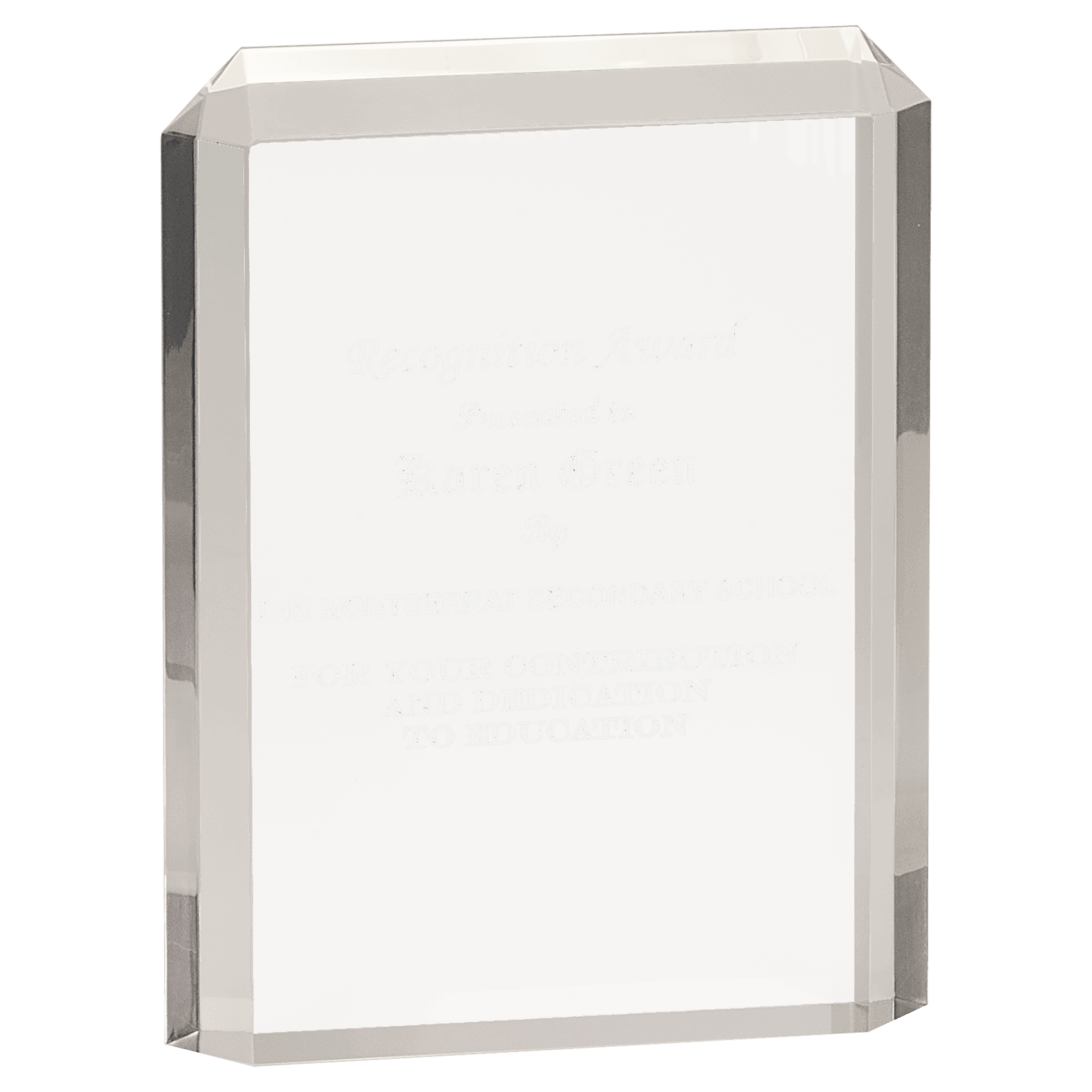 Clear 4 3/4" x 6 1/4" Premier Acrylic