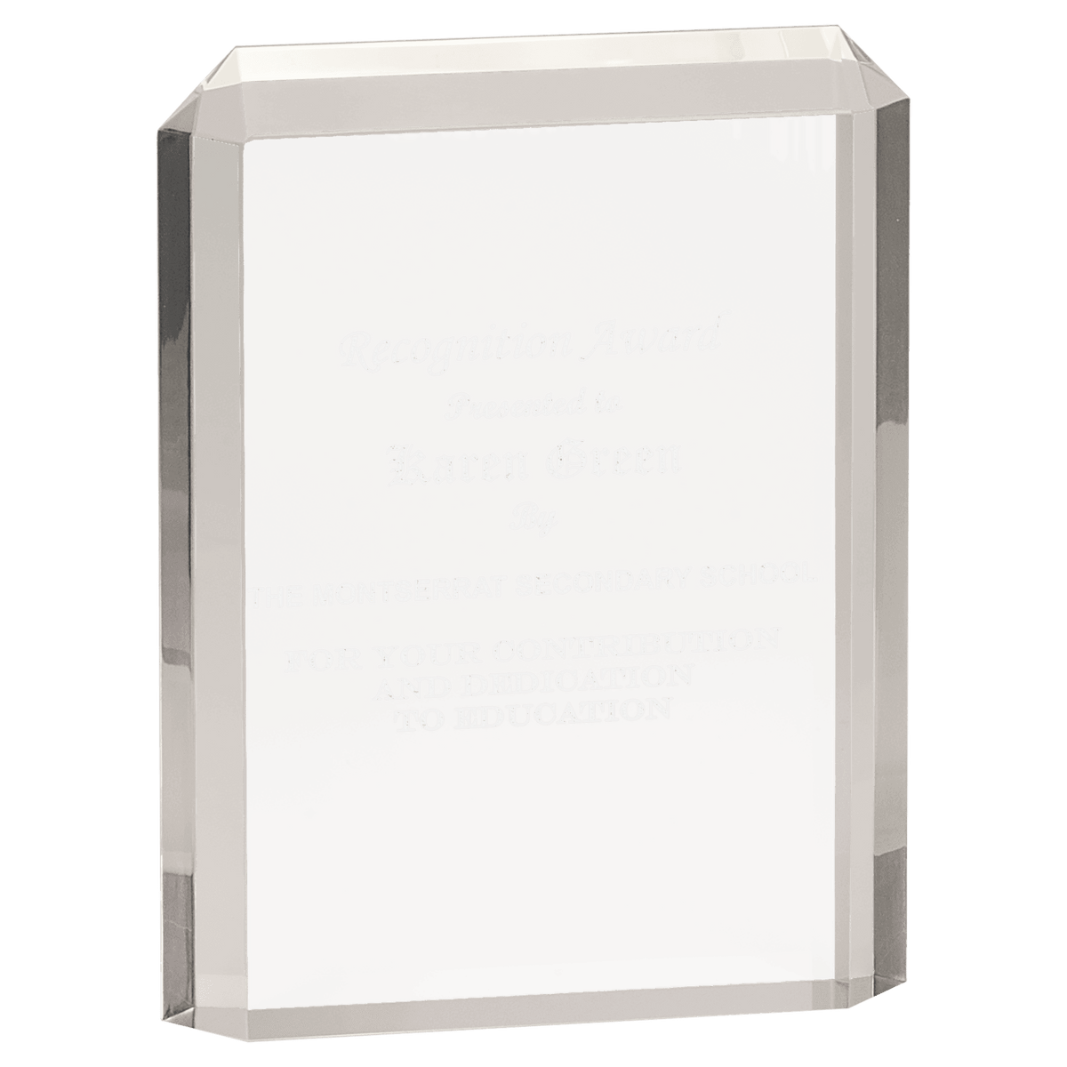 Clear 4 3/4" x 6 1/4" Premier Acrylic