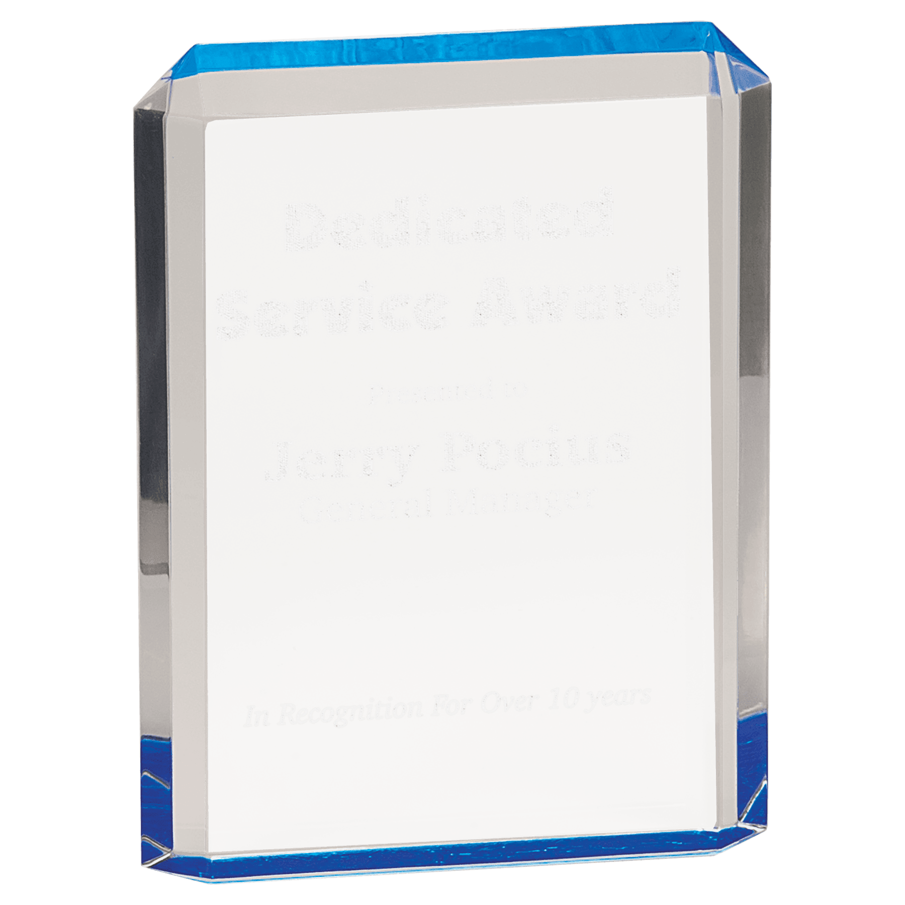 Blue 4 3/4" x 6 1/4" Premier Acrylic