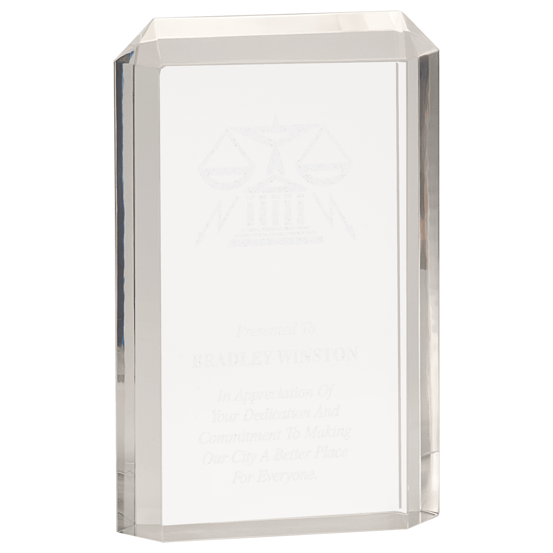 Clear 4 3/4" x 7 1/2" Premier Acrylic