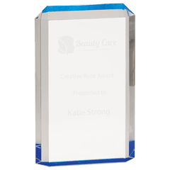 Blue 4 3/4" x 7 1/2" Premier Acrylic