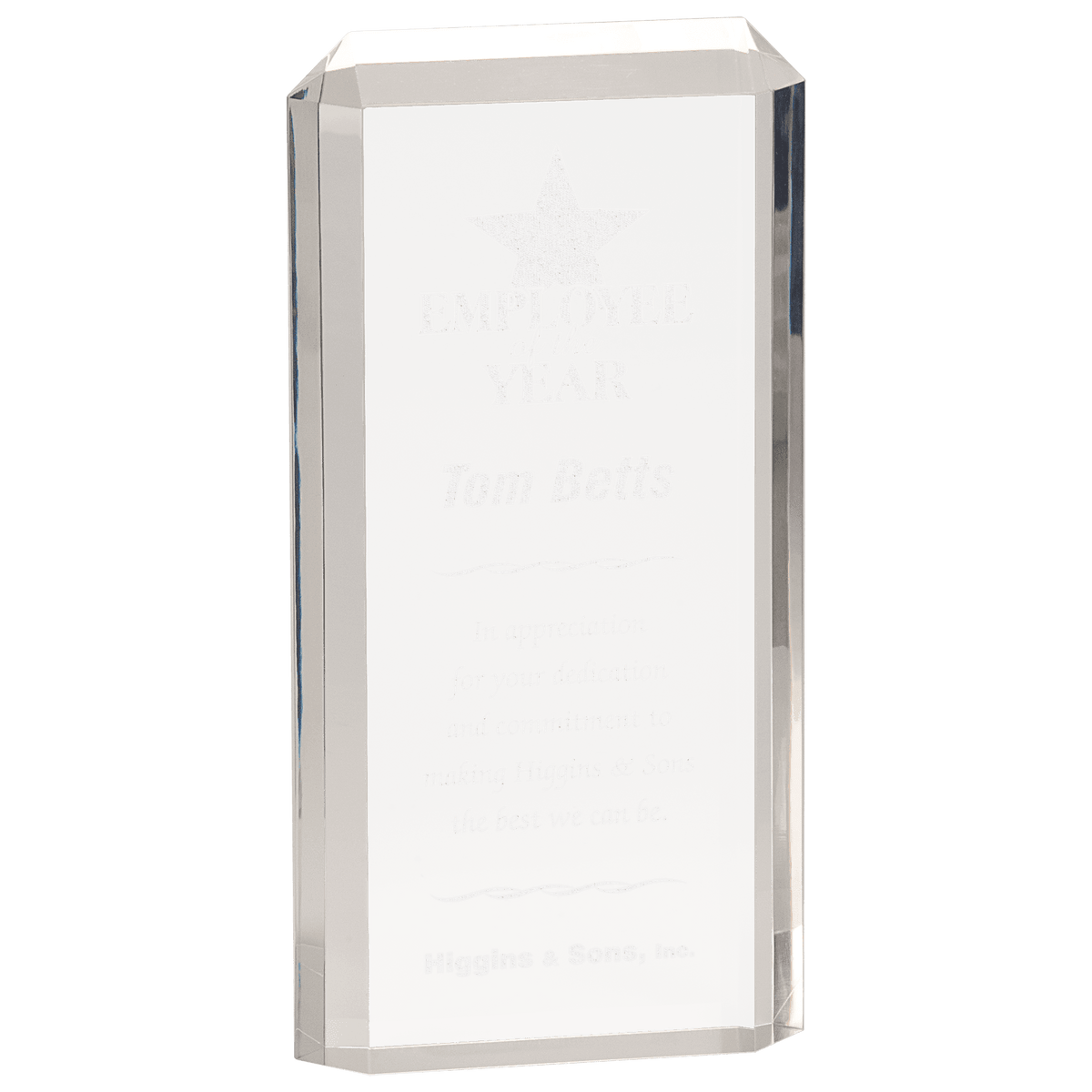 Clear 4 3/4" x 9 1/2" Premier Acrylic