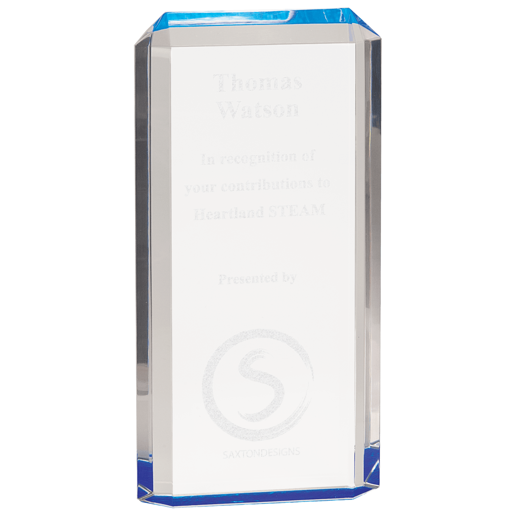 Blue 4 3/4" x 9 1/2" Premier Acrylic