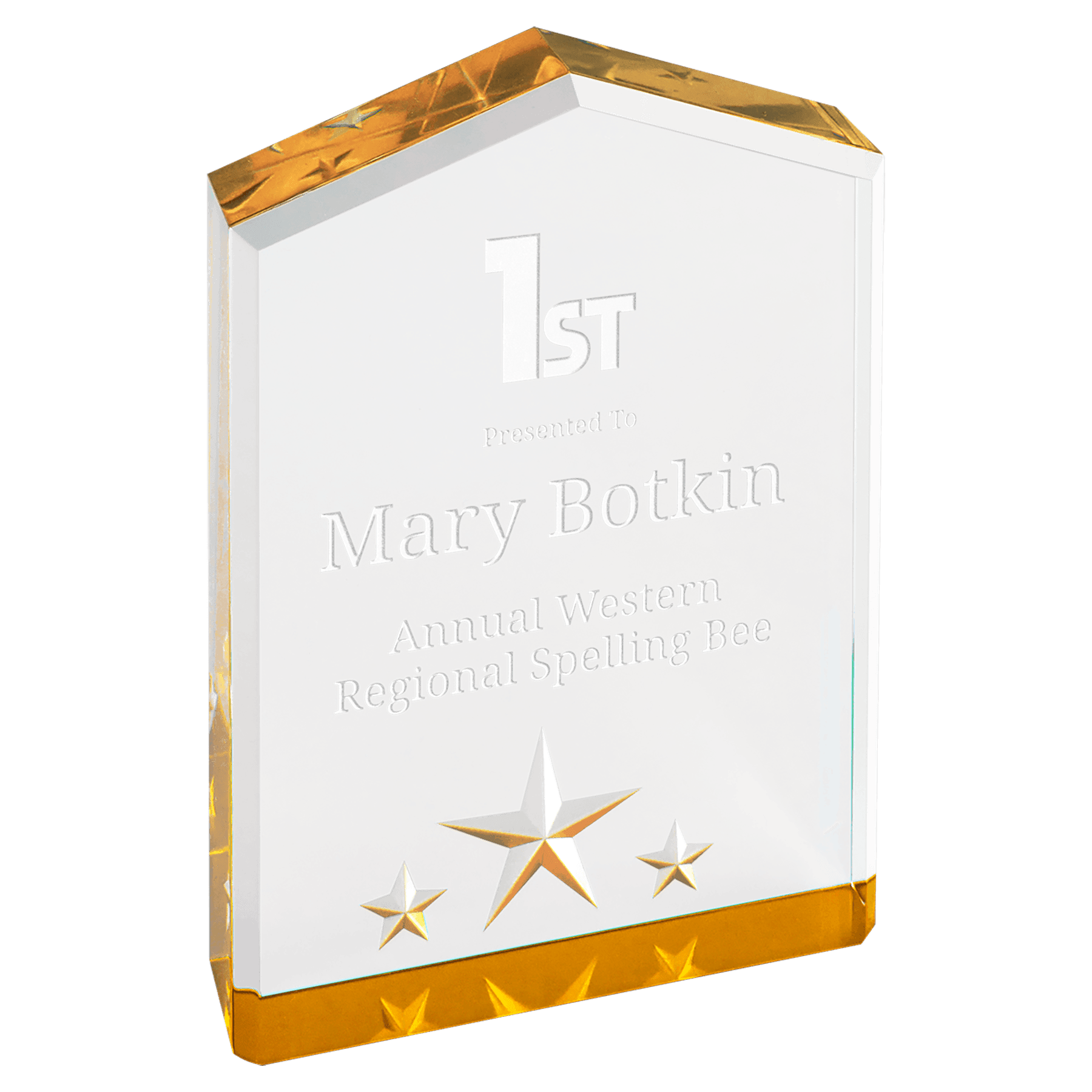 Gold 5" Star Point Acrylic