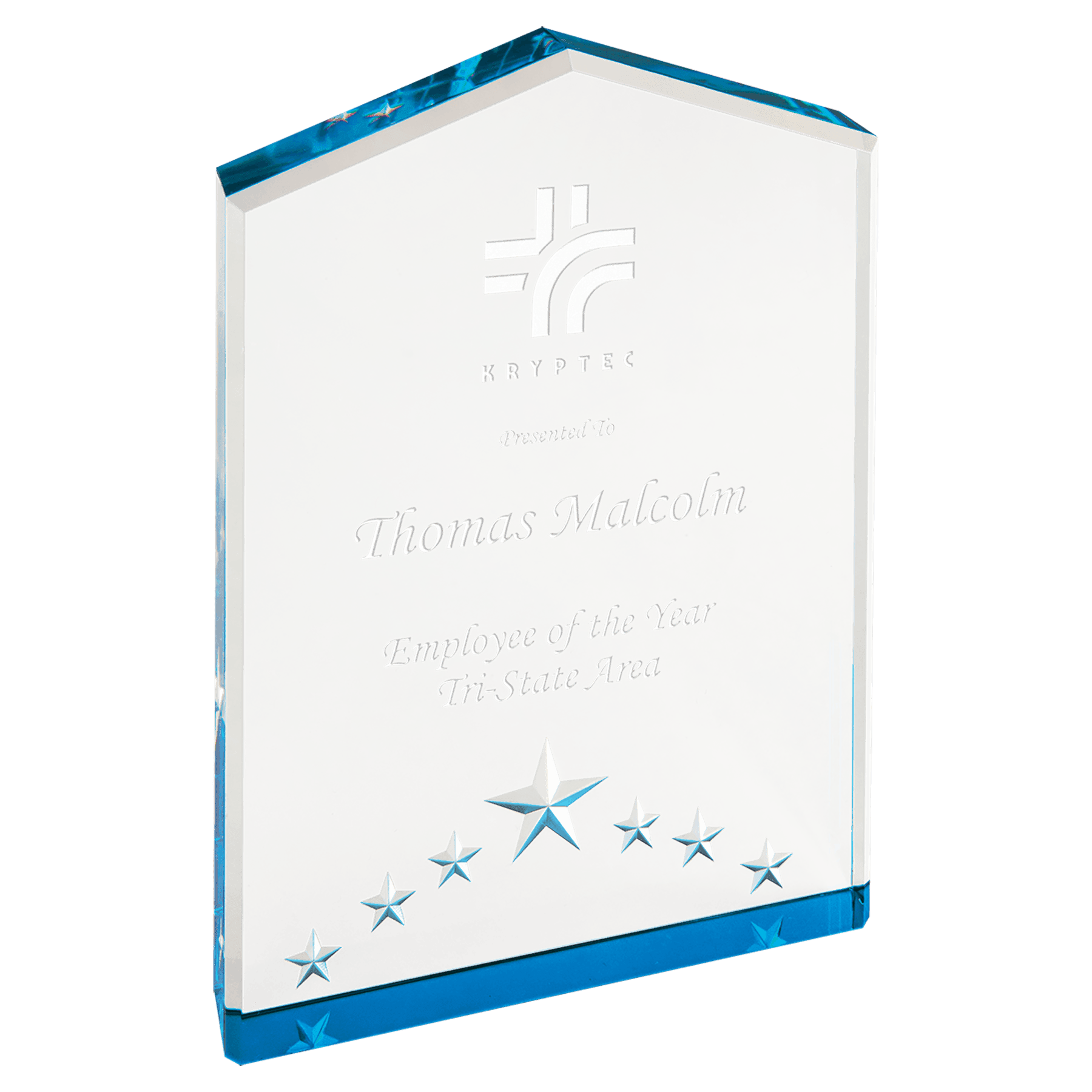 Custom Engraved 7" Star Point Acrylic Award