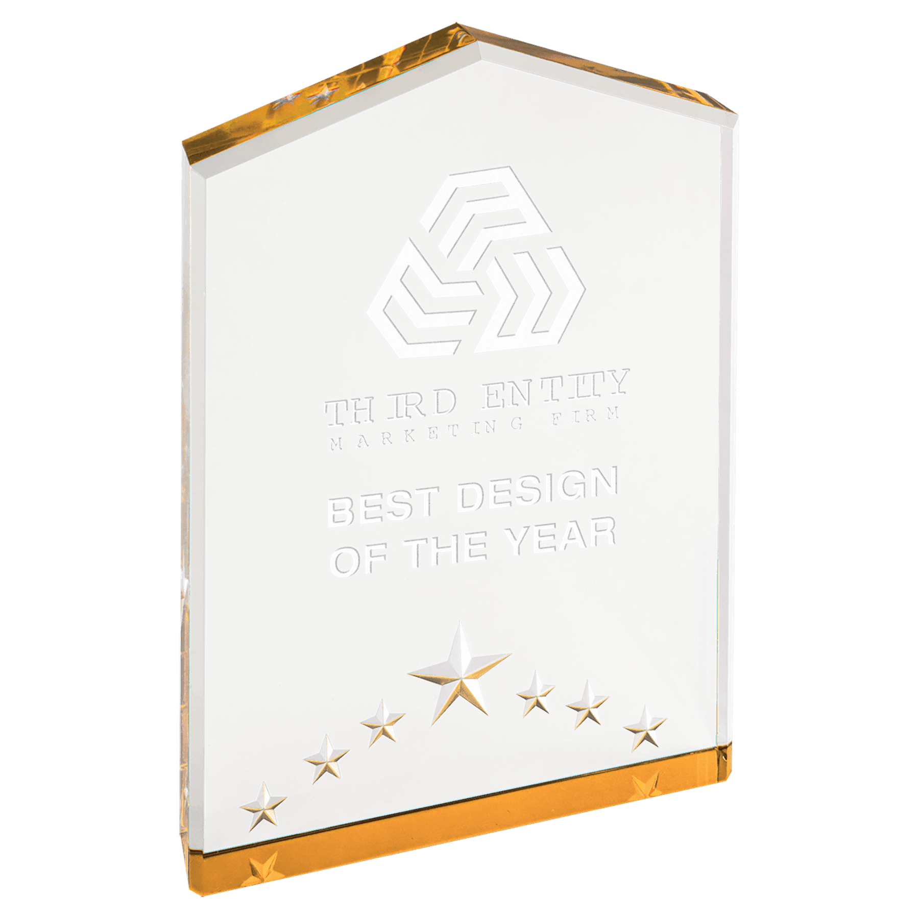 Gold 7" Star Point Acrylic