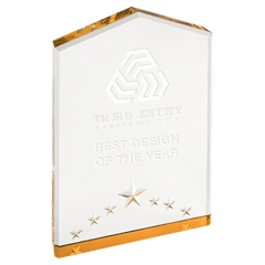 Custom Engraved 7" Star Point Acrylic Award