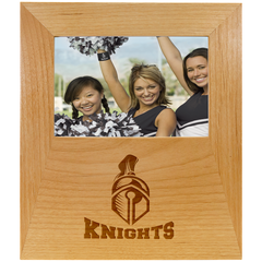 Genuine Red Alder 4"x 6" Picture Frame with 4 1/2" x 8" Engraving Area