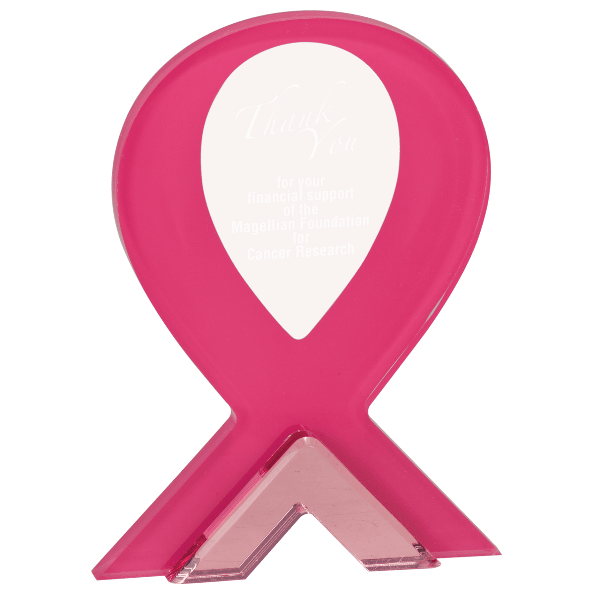 7" Pink Ribbon Standup Acrylic