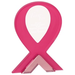 7" Pink Ribbon Standup Acrylic