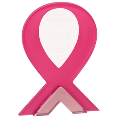 8" Pink Ribbon Standup Acrylic