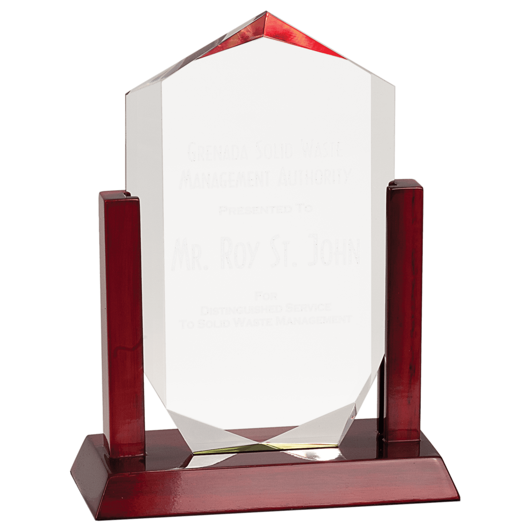 9" Clear Royal Crown Acrylic