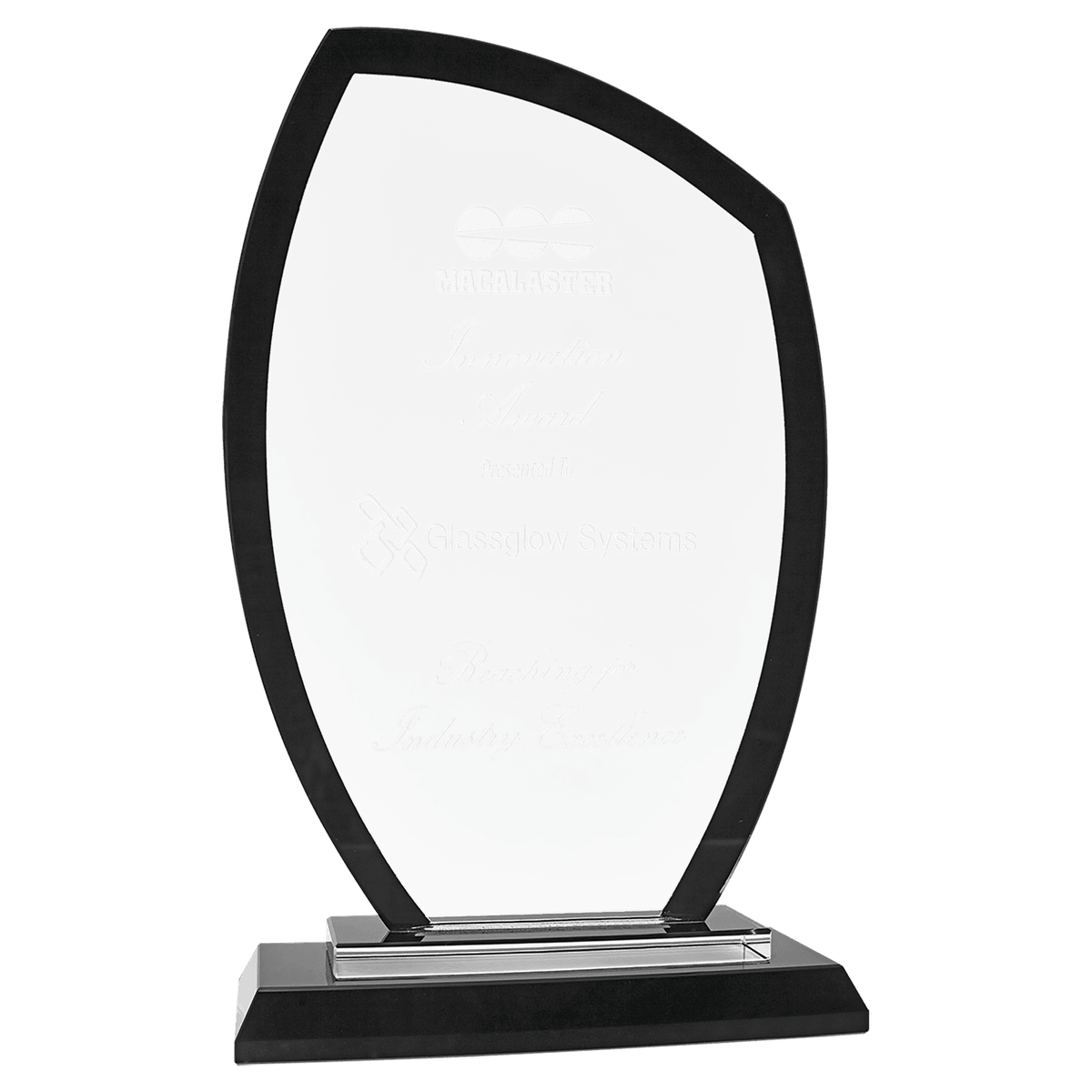 Black 9" Peak Regal Glass