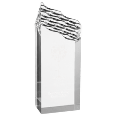 Silver 3" x 8" Riptide Acrylic