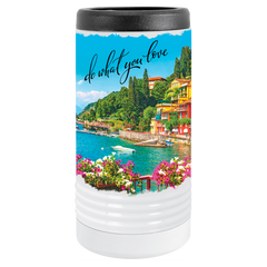 White Sublimatable Polar Camel Slim Beverage Holder