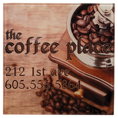 4" x 4" Sublimatable Square Glass Coaster